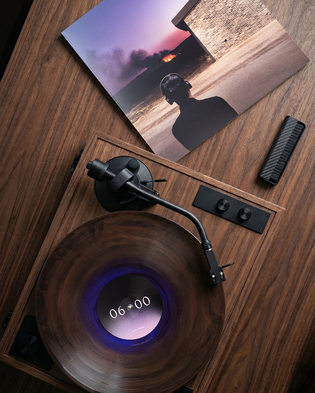Vinyl on turntable