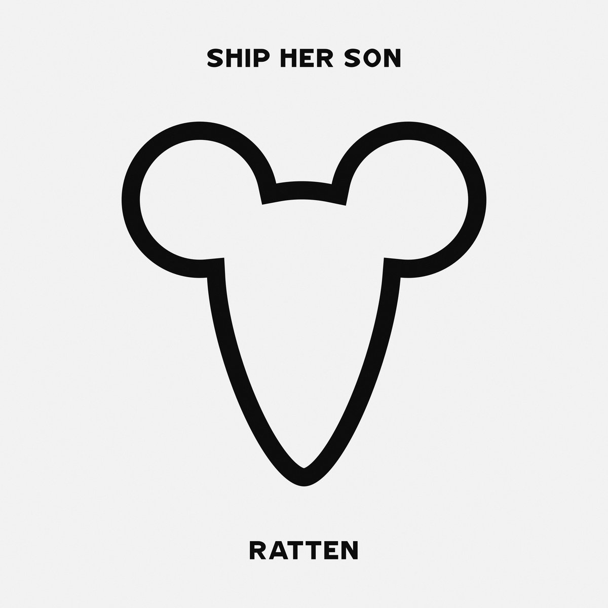 Ratten cover — black outline of a mouse / rat head